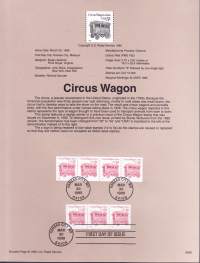 USA - Filatelia - 10 kpl ensipäiväleimattuja (FDC) valmiita kokoelmasivuja, joissa julkaisutiedot postimerkeistä. 1995.