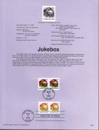 USA - Filatelia - 10 kpl ensipäiväleimattuja (FDC) valmiita kokoelmasivuja, joissa julkaisutiedot postimerkeistä. 1995.