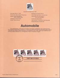 USA - Filatelia - 10 kpl ensipäiväleimattuja (FDC) valmiita kokoelmasivuja, joissa julkaisutiedot postimerkeistä. 1995.