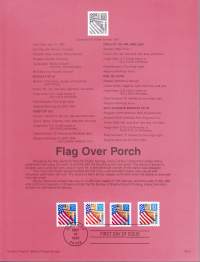 USA - Filatelia - 10 kpl ensipäiväleimattuja (FDC) valmiita kokoelmasivuja, joissa julkaisutiedot postimerkeistä. 1995.