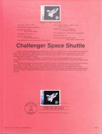 USA - Filatelia - 10 kpl ensipäiväleimattuja (FDC) valmiita kokoelmasivuja, joissa julkaisutiedot postimerkeistä.1995. Mukana avaruussukkulat Challenger ja Endeavour