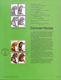 USA - Filatelia - 10 kpl ensipäiväleimattuja (FDC) valmiita kokoelmasivuja, joissa julkaisutiedot postimerkeistä.1995. Mukana avaruussukkulat Challenger ja Endeavour