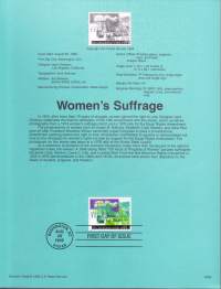 USA - Filatelia - 10 kpl ensipäiväleimattuja (FDC) valmiita kokoelmasivuja, joissa julkaisutiedot postimerkeistä.1995. Mukana avaruussukkulat Challenger ja Endeavour