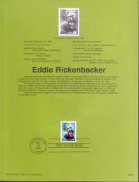 USA - Filatelia - 12 kpl ensipäiväleimattuja (FDC) valmiita kokoelmasivuja, joissa julkaisutiedot postimerkeistä.1995.