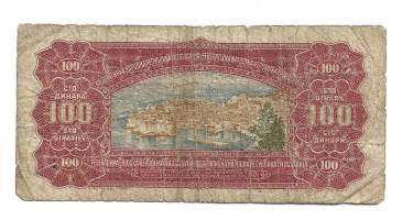 Jugoslavia 100 dinara 1955 seteli