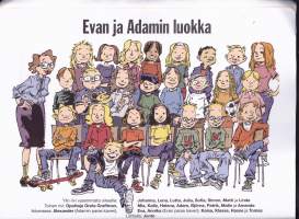 Eva ja Adam - Suukkoja ja mustasukkaisuutta, 2001. 1.p. (sarjakuva)