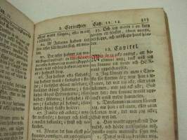 Nya Testamentet 1839 (Stockholm) - &quot;Bibelsälskapets gåfva till Gabriel Svahl. Vid den första Nattvardsgång den 14.6.1840. Raumo.&quot;