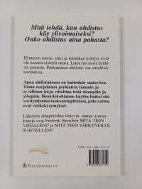 Mitä teen ahdistukselleni?