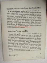 Suomalais-ruotsalainen taskutulkki sekä systemaattinen puhekielen sanasto / Svensk-finsk parlör med systematisk ordförteckning