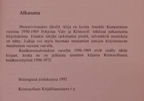 Mestariviisauden äärellä.  ( Kokoomateos, kristosofia, ihmisen sisäinen kehitys, uskonnollis-filosofinen elämänymmärrys )
