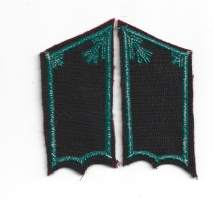 Topografikunta upseeri kauluslaatat  pari  arvomerkit