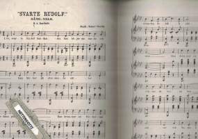 Svarte Rudolf. Sång-vals för piano.