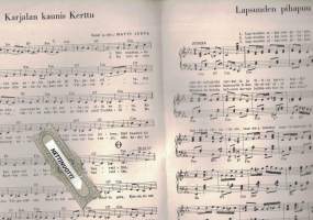 Kolmoisnuotti: Karjalan kaunis Kerttu / Lapsuuden pihapuu / Laulu Dnjeprille