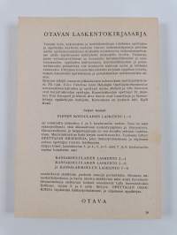 Kansakoululaisen laskento 3-4 : opettajan ohjekirja