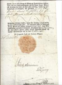 Historiallinen asiakirja 1790 - Kustaa III kruunutilojen myynti perintötiloiksi