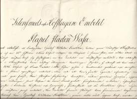 Mestarinkirja 1852 Vaasa historiallinen asiakirja  1 Rbl 50 kop veropaperilla