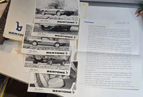 Bertone fiat X1/9 geneva motor show 3,76 brochure.  No, 4/76