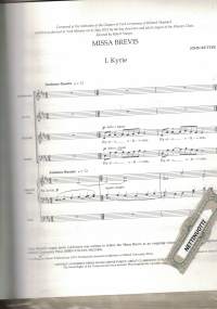Missa BrevisVocal score