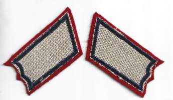 Rannikkotykistö  malli 1962 -1984   pari  - kauluslaatat  arvomerkit