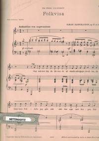 Folkvisa Op. 17 No2. Sång och piano.