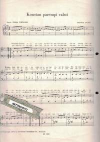 Kaksoisnuotti Konstan parempi valssi / Parhaalle ystävälle