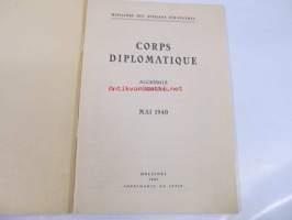 Corps diplomatique accredité a Helsinki 1940