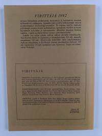 Virittäjä vuosikerta 1991 (nrot 1-4)