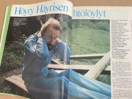 Me Naiset 1978 nr 33 (17.8.), Tauno Palo, Höyry Häyrinen, sivun persoona Pertti Sveholm, Risto Wilenius, Rymättylä Kaastlan Länsitalo, pöydät