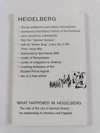 What happened in Heidelberg - from Heidelberg Man to the Present