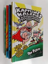 Kapteeni Kalsari -setti (4 kirjaa) : Kapteeni Kalsari seikkailee ; Kapteeni Kalsari ja radioaktiivisten robokserien karmaiseva kosto ; Kapteeni Kalsari ja profess...