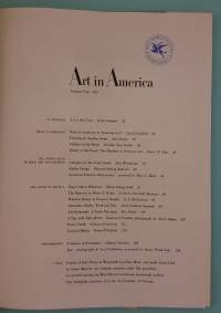 Art in America, numero 4 vuodelta 1963 - Art in America – Number four, 1963. (Taidekulttuuri, USA, Yhdysvallat, harvinainen )