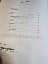 Simca 160/ 180/ 2L  korjaamokäsikirja 1975