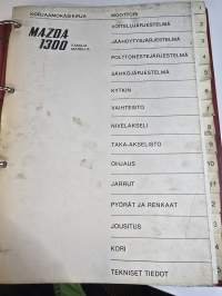 Mazda 1300 familia ja marella  korjaamokäsikirja 197?