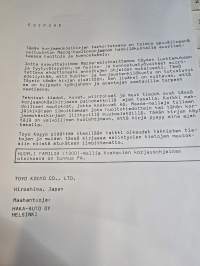 Mazda 1300 familia ja marella  korjaamokäsikirja 197?