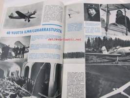 Peitsi 1959 nr 12, panssariase ja sen tulevaisuus, veljekset Karhumäki, Kamikaze japanilainen itsemurhalentäjä kertoo kohtalostaan. Mannerheim Suomen