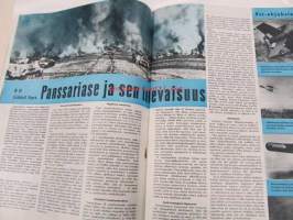 Peitsi 1959 nr 12, panssariase ja sen tulevaisuus, veljekset Karhumäki, Kamikaze japanilainen itsemurhalentäjä kertoo kohtalostaan. Mannerheim Suomen