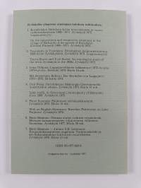 Kaupunkikansatieteen ongelmia : tutkimuskohde ja sen kokonaishahmo kulttuurin muutoksessa