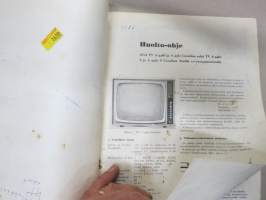 AGA TV A 9460, A 9561 Catalina, A 9460 S A 9561 S Catalina Studio -huolto-ohje