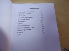 Uusi Ford 2000 3000 4000 5000 7000 ja County 6 traktori korjauskirja, suomenkielinen. Painaa yli 3 kg.