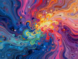 Uusi abstrakti alumiinitaulu. Koko 30 cm x 40 cm