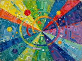 Uusi abstrakti alumiinitaulu. Koko 30 cm x 40 cm