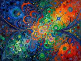 Uusi abstrakti alumiinitaulu. Koko 30 cm x 40 cm