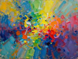 Uusi abstrakti alumiinitaulu. Koko 30 cm x 40 cm