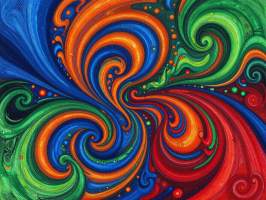 Uusi abstrakti alumiinitaulu. Koko 30 cm x 40 cm