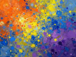 Uusi abstrakti alumiinitaulu. Koko 30 cm x 40 cm