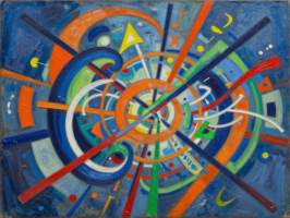 Uusi abstrakti alumiinitaulu. Koko 30 cm x 40 cm