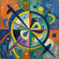 Uusi abstrakti alumiinitaulu. Koko 20 cm x 20 cm