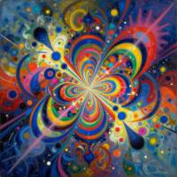 Uusi abstrakti alumiinitaulu. Koko 20 cm x 20 cm