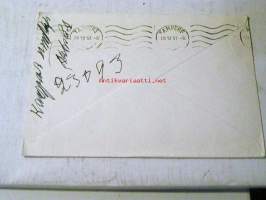 kirjekuori kirje kaunis kiitokseksi 27.12.1957