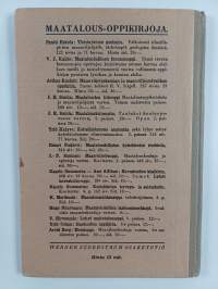 Maatalouskemia : alempia maatalouskouluja ja kansanopistoja varten